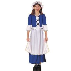   Novelties Inc Little Colonial Miss Child Costume / Blue   Size Medium