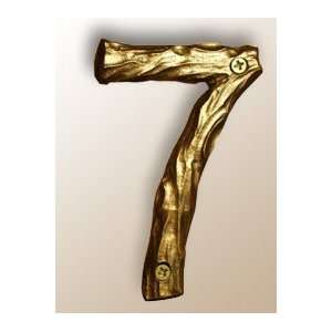  Twisted Twig Metal Cast House Number   #7