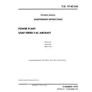   Douglas F 4 C Aircraft Power Plant Manual McDonnell Douglas Books
