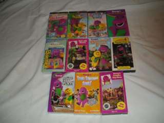 11 Barney VHS tapes School Play Outdoor Carnival Surprise Campfire 