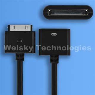 30PIN USB Cable Dock Charger Extension For iPhone 4 3G iPod Touch iPad 