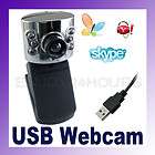 USB 300K 6 LED WEBCAM WEB CAMERA w/MIC FOR PC SKYPE MSN