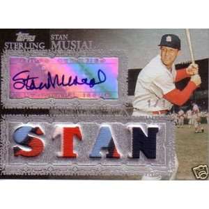   Topps STAN MUSIAL Sterling Quad Patch Autograph 1/1