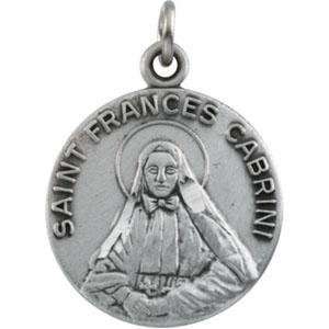  St Francis Cabrini Medal in 14k Yellow Gold Jewelry