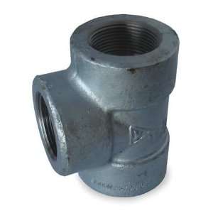 Forged Steel Black and Galvanized Pipe Fittings Tee,1/2 In,Galvanized 