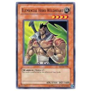  Yugioh Elemental Hero Wildheart common card Toys & Games