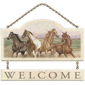  Store With Style Wild Horses Wall Plaque