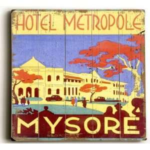  Wood Sign  Hotel Metrople Mysore