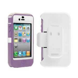  Otterbox Defender Case for Iphone 4 4s 4g 4gs White Purple 