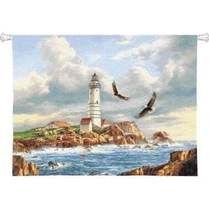 Pure Country Weavers 2464 WH Boston Lighthouse Tapestry
