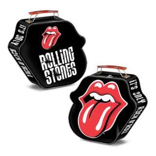 THE ROLLING STONES Logo NEW Embossed TIN TOTE Official  