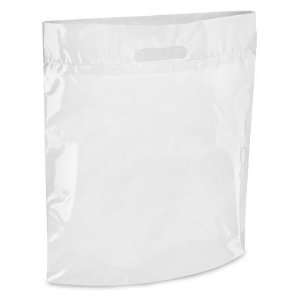  15 x 18 x 4 2 Mil White Die Cut Handle Bags Health 