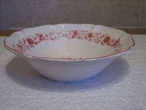 WOOLWORTH 9 SERVING BOWL PRETTY PINK FLOWERS  