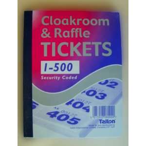  BOOK OF 500 CLOAKROOM AND RAFFLE TICKETS [Kitchen & Home 