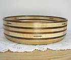 Hand Crafted Signed Wood/Woode​n Maple Walnut Fruit Bowl