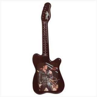 ELVIS PRESLEY EARLY PICTURE TRIBUTE GUITAR WALL CLOCK  