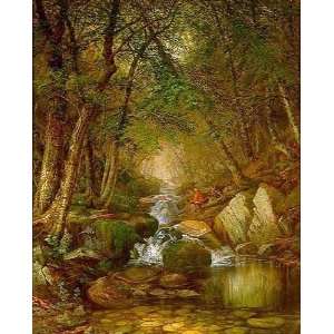   Worthington Whittredge   24 x 30 inches   Trout Fishing in the Adir