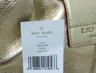New $375 KATE SPADE Purse Bag   Bexley Jessie Gold NWT  