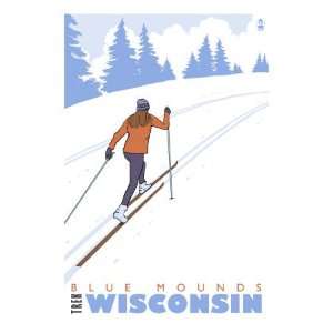  Cross Country Skier, Blue Mounds, Wisconsin Stretched 