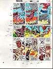 1989 AVENGERS MARVEL COLOR GUIDE ART PAGESCARLET WITCH/FALCON/A​CTS 