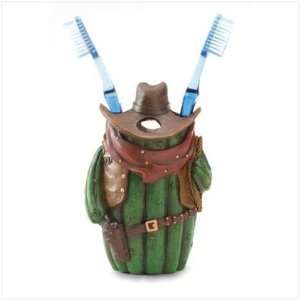  Cowboy Cactus Toothbrush Holder (S36511)