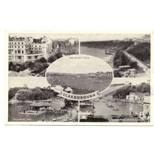   Postcard The Cricket Field and other Views of Scarborough England UK