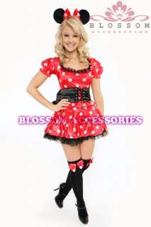 887 Ladies Minnie Mickey Mouse Fancy Dress Up Costume  
