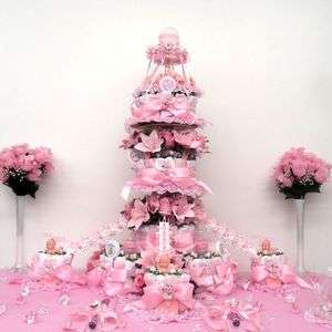 Carousel Girls Baby Shower Diaper Cake Centerpiece/Gift/Decorations 
