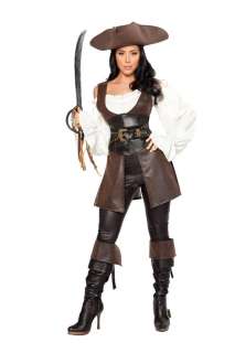 Deluxe Swashbuckler Pirate Womens Halloween Costume NEW  