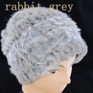 Women Animal Rabbit Fur Hat Winter Cap Fashion Warm Beanie Extra 