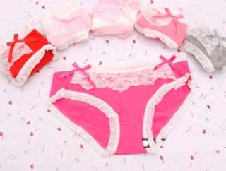 Sexy Underwear Lace Edge Bowknot Underpants European Wholesale Price 