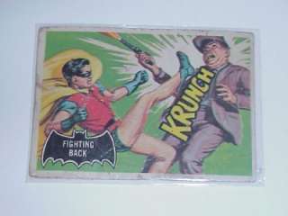 FIGHTING BACK BATMAN VS. THE CATWOMAN TRADE CARD 1966  