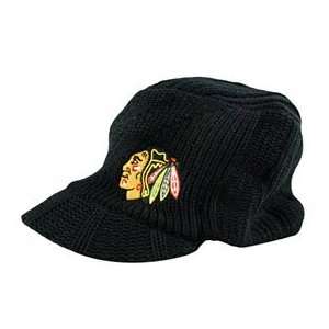 Chicago Blackhawks Womens 47 Brand Carrien Visor Knit Hat  