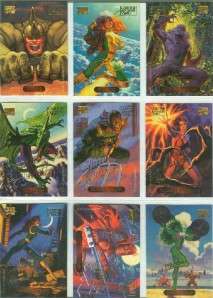 1994 MARVEL MASTERPIECES GOLD FOIL SIGNATURE CARD SET 94 UNIVERSE 