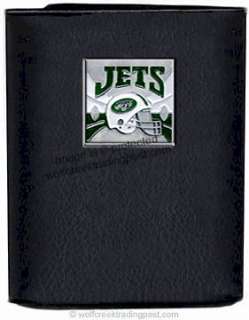 New York JETS WALLET   NFL Team Logo LEATHER TRIFOLD*  