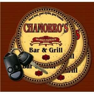  CHAMORROS Family Name Bar & Grill Coasters Kitchen 
