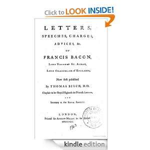 Letters, speeches, charges, advices, &c. of Francis Bacon  Francis 