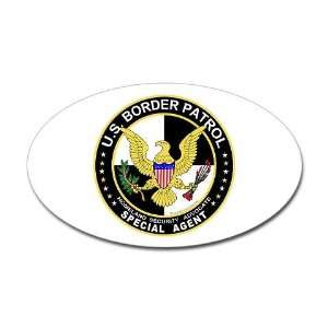  Bdr US Border Patrol SpAgent Border Oval Sticker by 