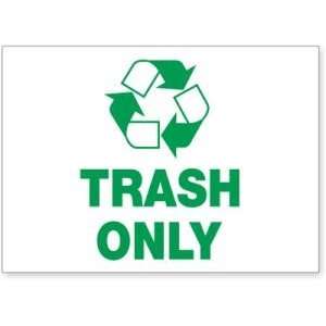   Recycle Decals  TRASH ONLY  White Decal RC 4