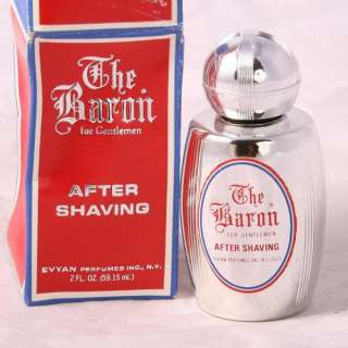 Vintage Evyan The Baron After Shave 2 oz bottle  