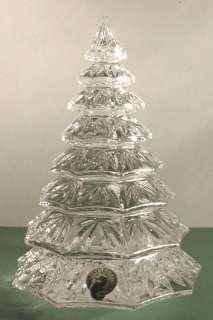 Waterford Christmas Tree Crystal Sculpture Clear New  