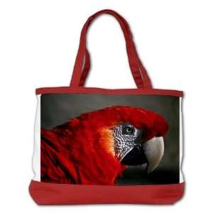   Shoulder Bag Purse (2 Sided) Red Scarlet Macaw   Bird 