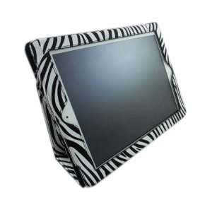   The New iPad / iPad 2 Case, Case Cover with Stand   White/Black Zebra
