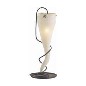   White Scalla Art Deco / Retro Table Lamp from the Scalla Collection