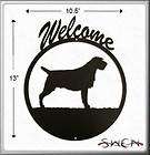 Wirehaired Pointing Griffon Black Metal Welcome Sign *NEW*