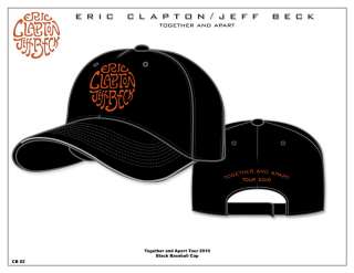 ERIC CLAPTON JEFF BECK 2010 TOUR BASEBALL CAP  