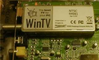 Hauppauge WinTV NTSC 44981 TV Tuner Card for PC  