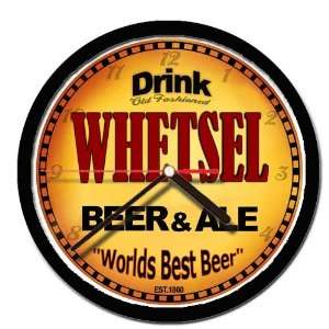  WHETSEL beer and ale cerveza wall clock 