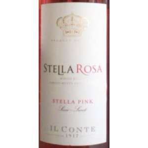   Conte dAlba Stella Rosa Pink Italy NV 750ml Grocery & Gourmet Food