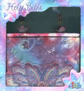 ICB GLITTER WINGS COMPACT BIBLE FOR GIRLS NEW  